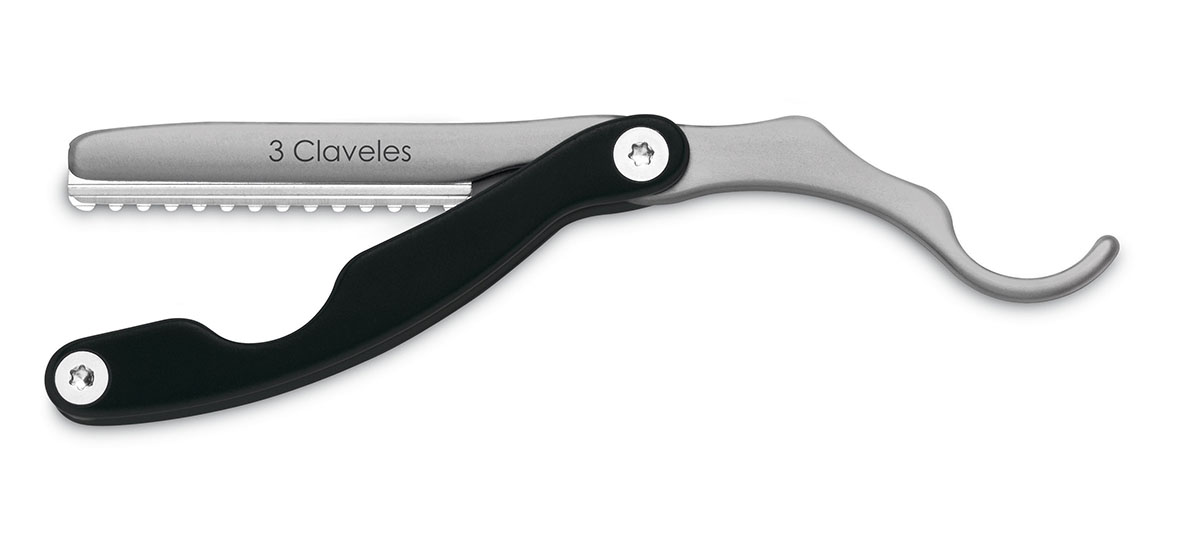 Navaja Afeitar Neon Negro+Amarillo Blessed