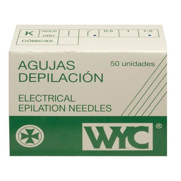 Agujas Depilacion Electrica 2uni WYC 1'5