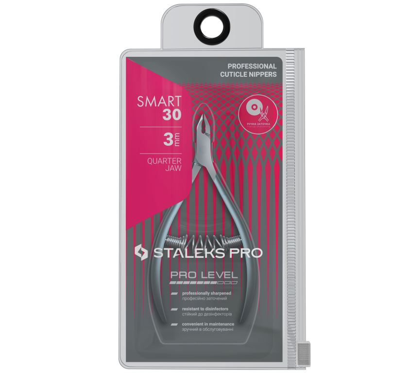 Alicate Cutículas Smart 30|3mm Staleks Pro