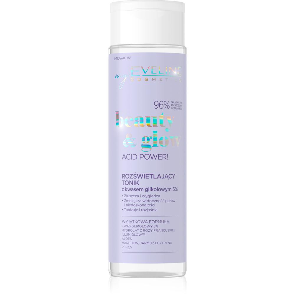 Beauty & Glow Tónico Iluminador Ácido Glicólico 5% 200ml Eveline