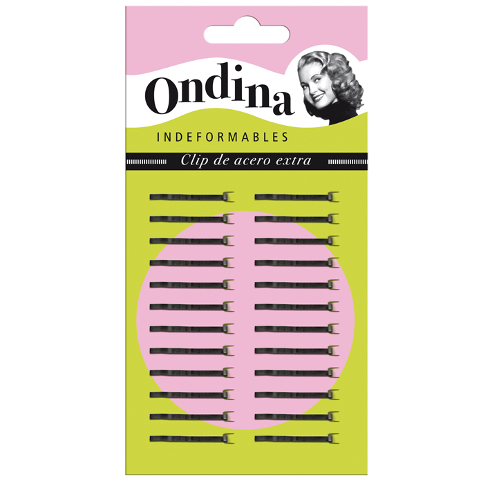 Carton 24 Miniclips 2.5cm Negros Eurostil