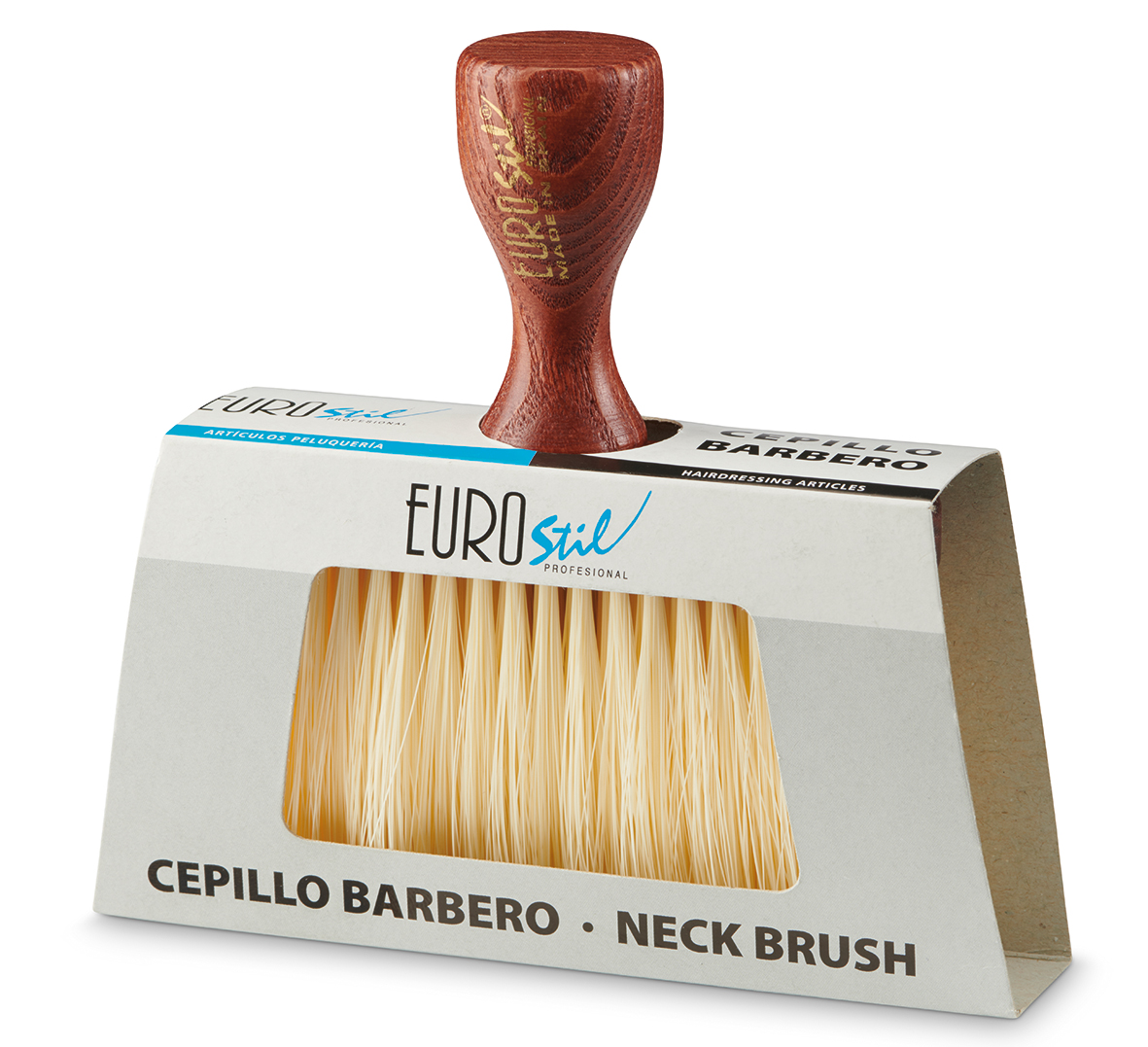 Cepillo Barbero Madera Eurostil