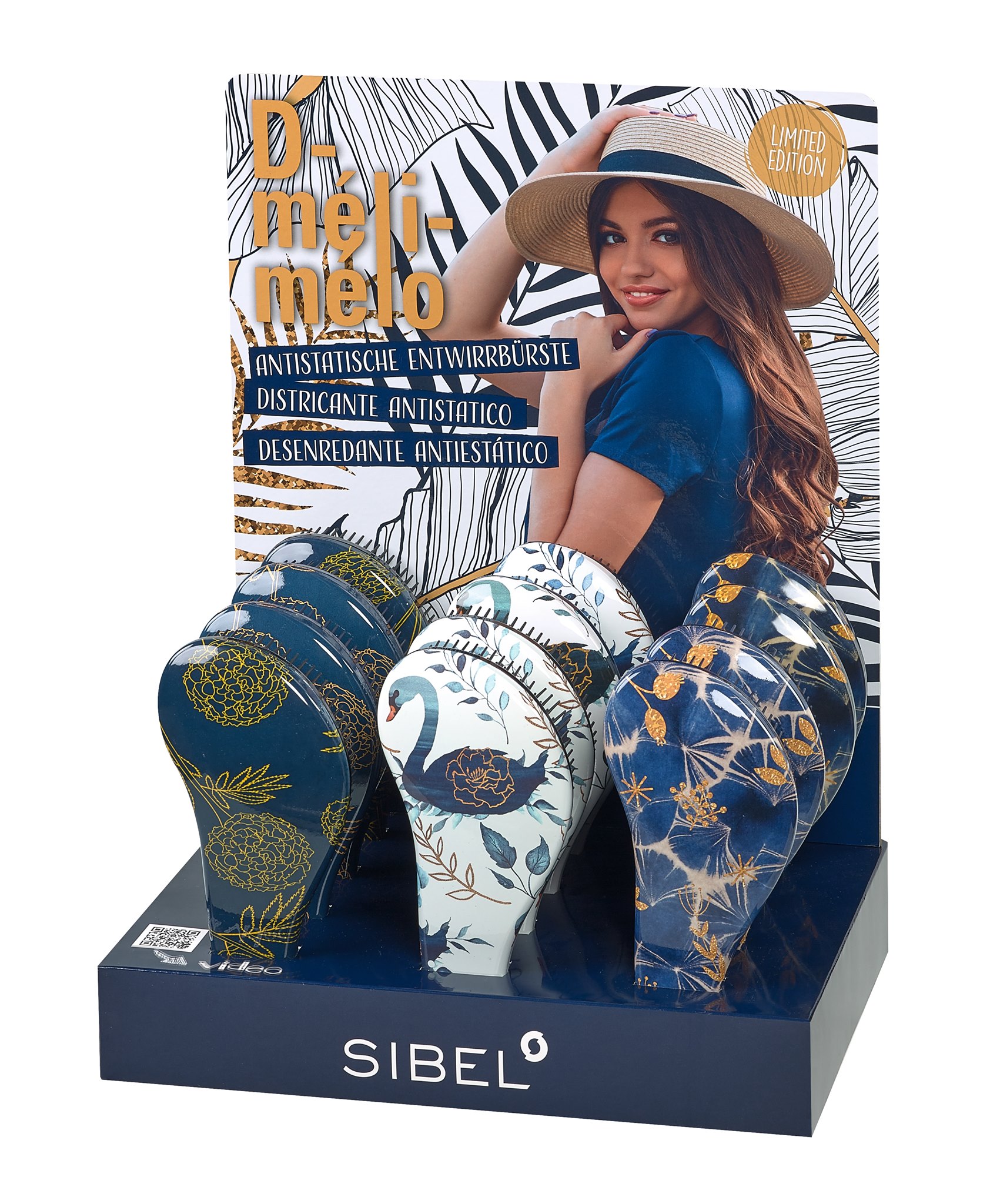 Cepillo Desenredar D-Meli-Melo Porcelain Sibel