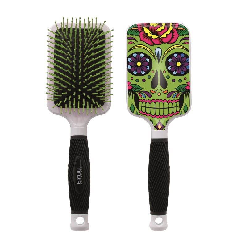 Cepillo Raqueta Calavera Verde Bifull