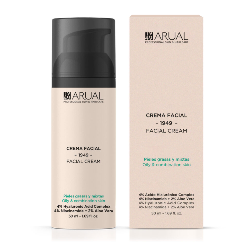 Crema Facial Pieles Grasas 50ml Arual