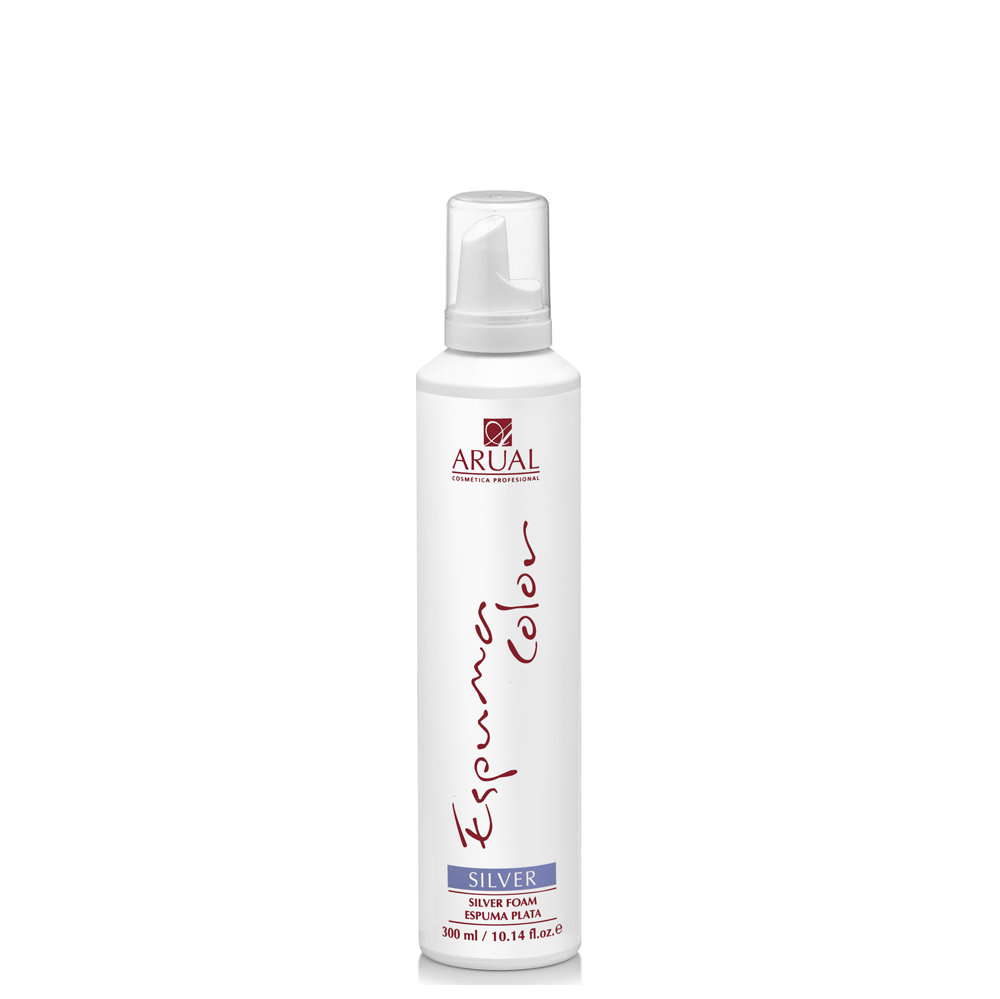 Espuma Color Plata 300ml Arual
