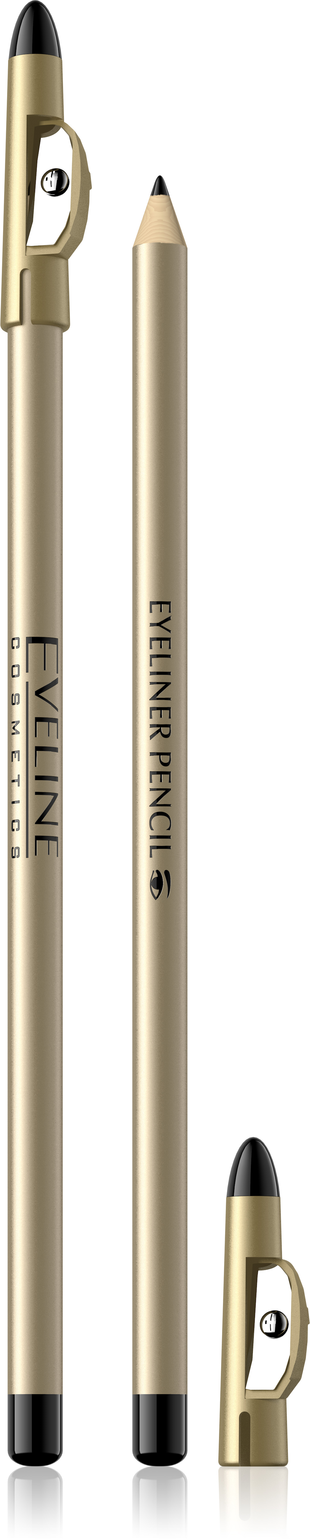Eyeliner Pencil Sacapuntas Negro Eveline