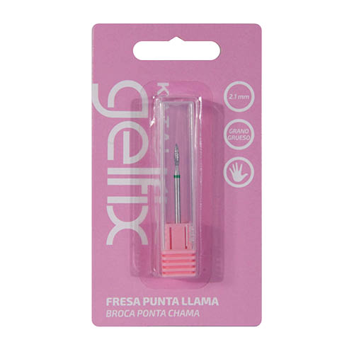 Gelfix Fresa Punta Llama 2.1mm Grano Grueso