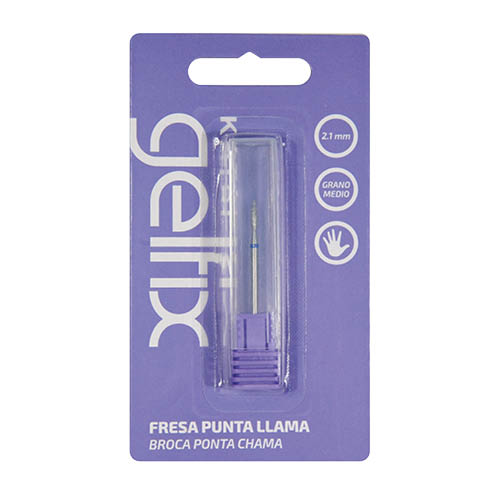 Gelfix Fresa Punta Llama 2.1mm Grano Medio