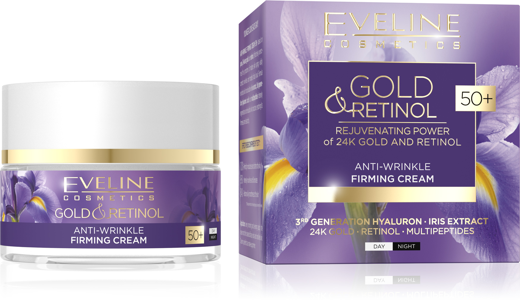 Gold & Retinol Crema Reafirmante 50+  50ml Eveline