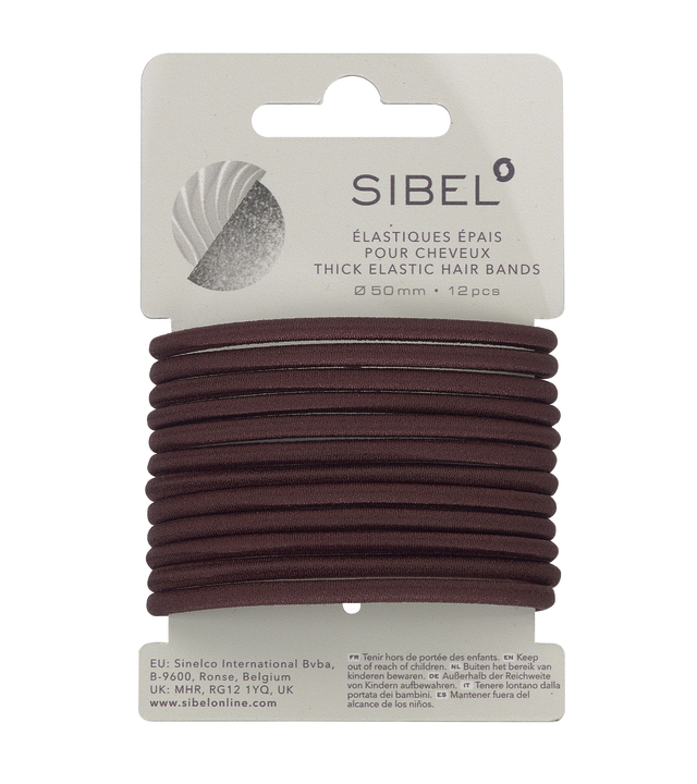 Gomas Elasticas Marrones sin Metal 12uni Sibel