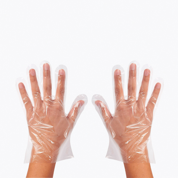 Guantes Plastico Desechables 100uni Cooperedo