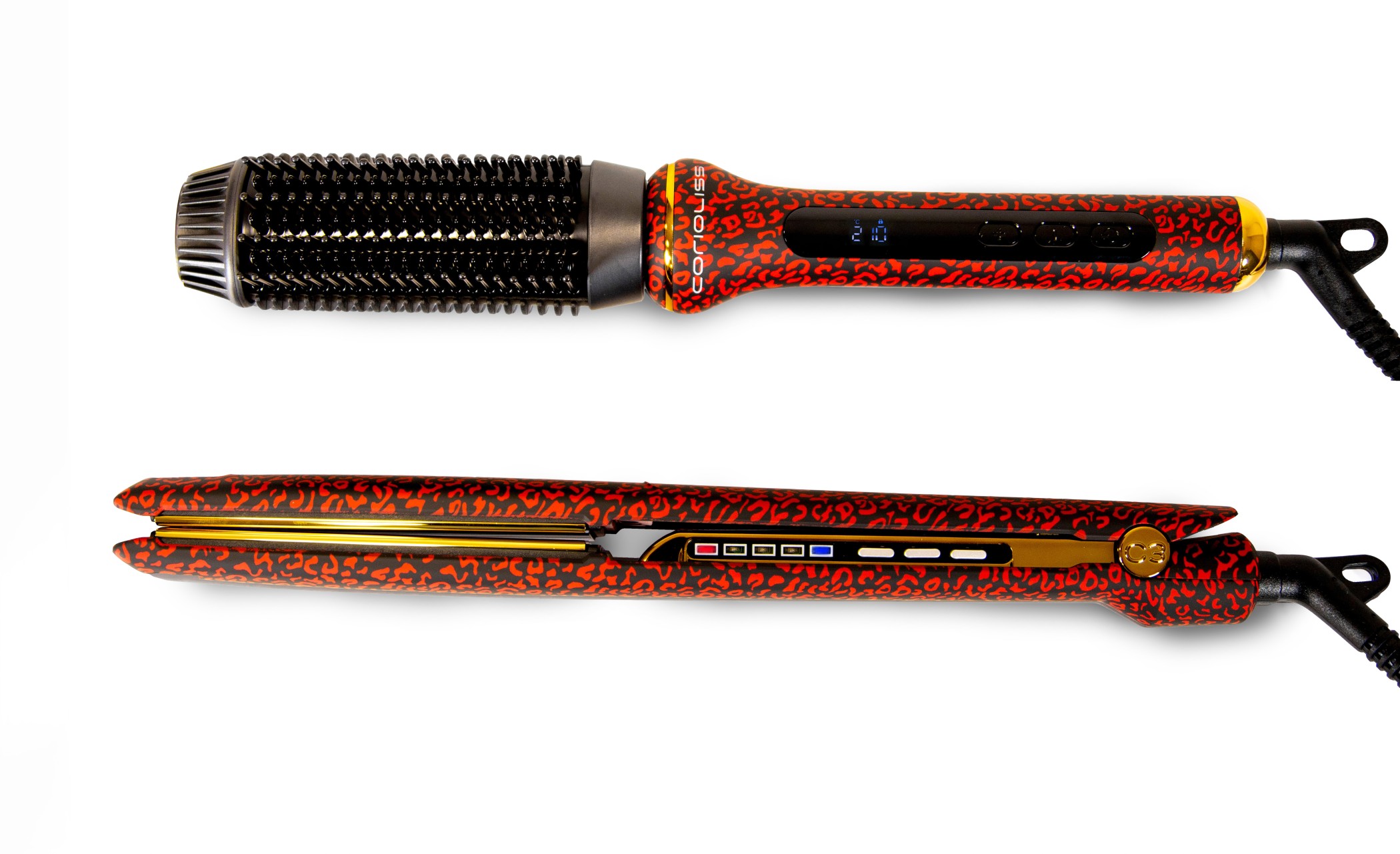 Kit C3 Red Leopard + Hot Brush