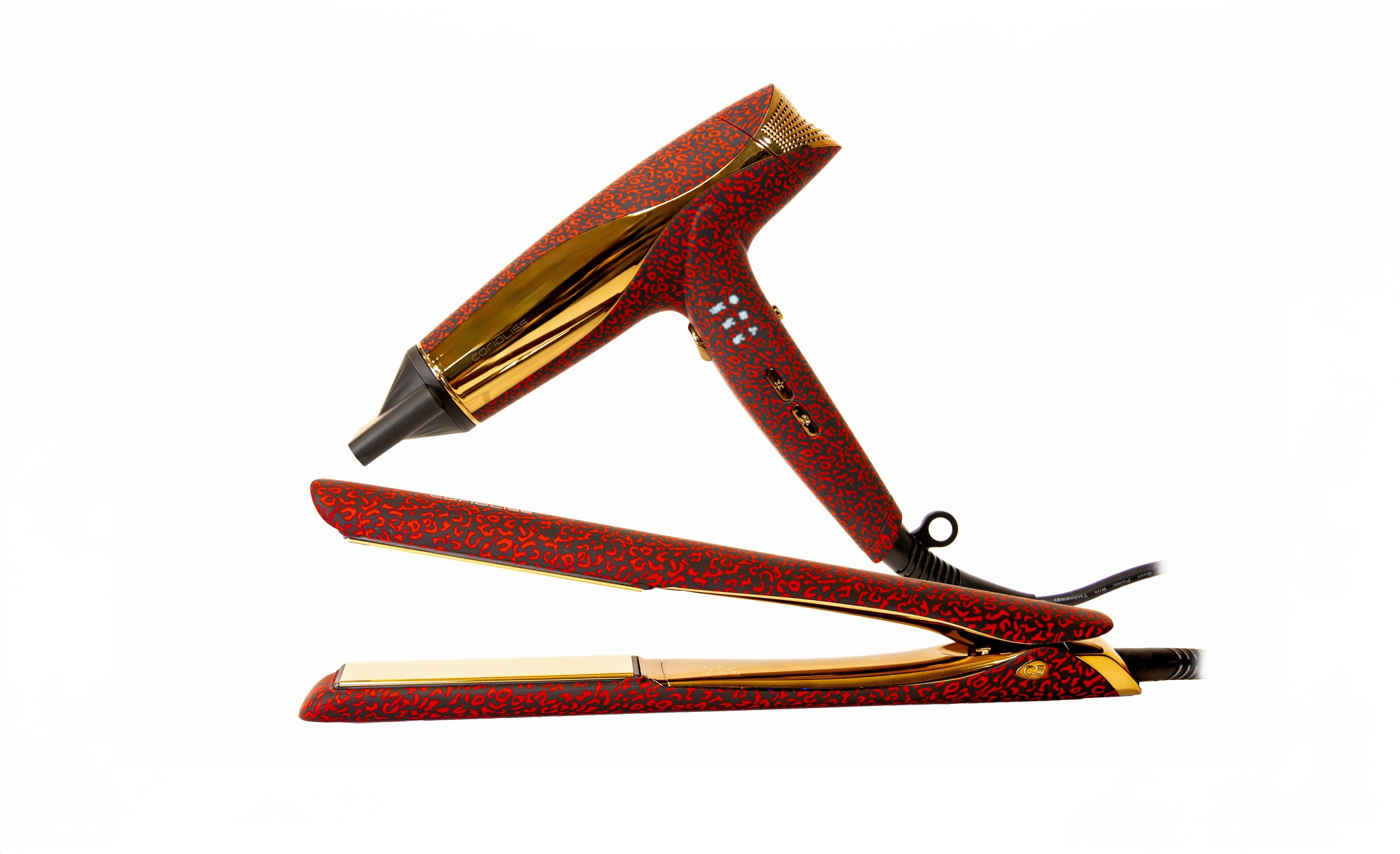 Kit C5 Black Red Leopard + Wind Corioliss