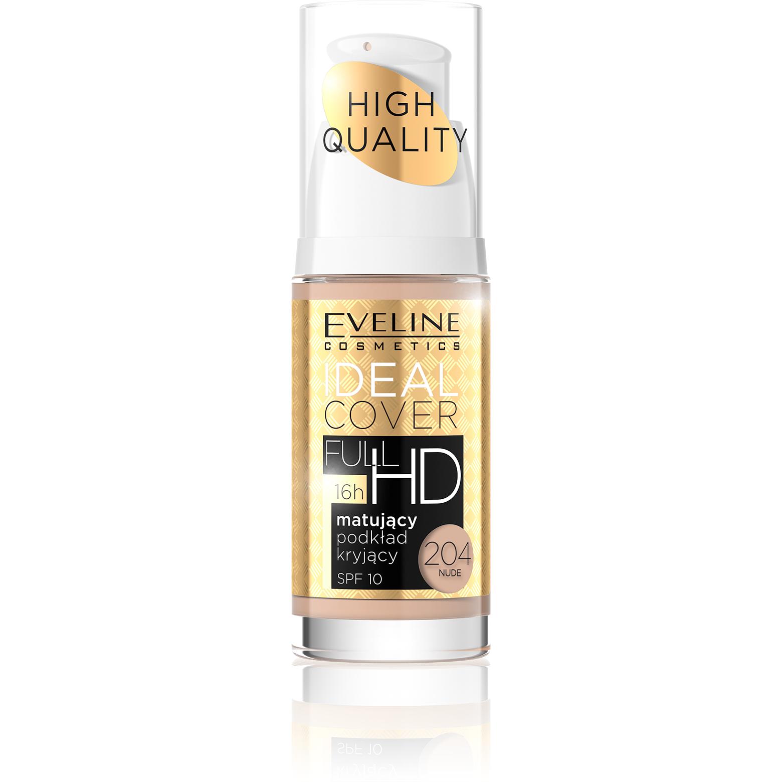 MaquillajeFull Cover HD Matificante 204 Nude  Eveline