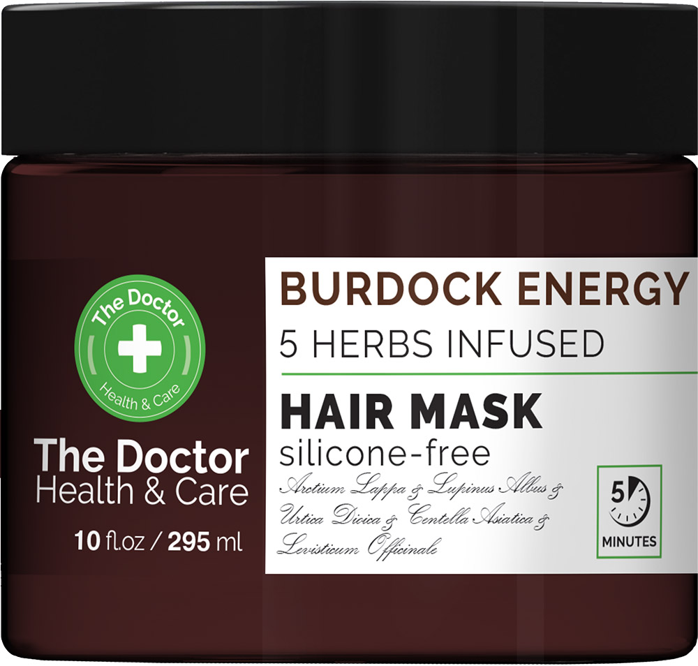 Mascarilla Anticaida Bardana + Infusión 5 Hierbas 295ml The Doctor