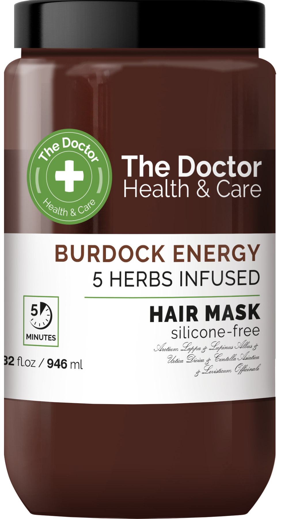 Mascarilla Anticaida Bardana + Infusión 5 Hierbas 946ml The Doctor