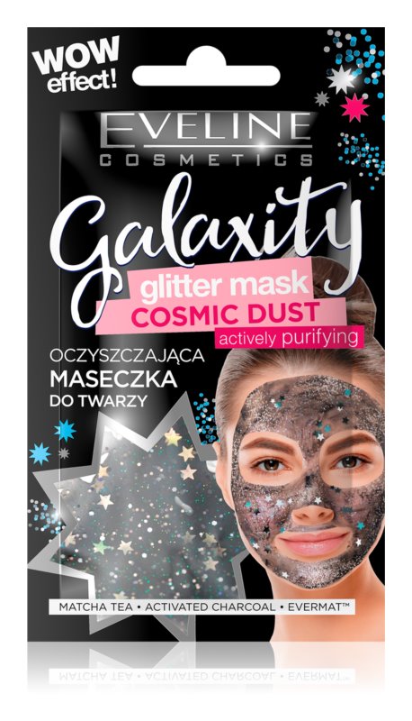 Mascarilla Facial Glitter Black Eveline