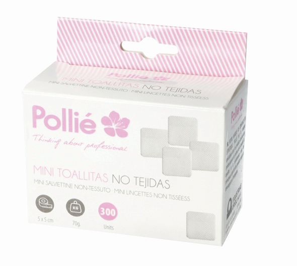 Mini Toallitas No Tejidas 300uni Pollié