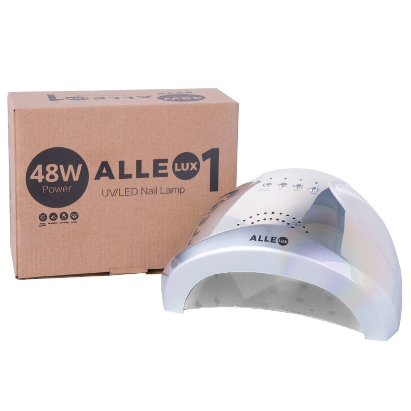 Molly Lac Lámpara ALLELUX Silver Holographic 48W Base Metálica
