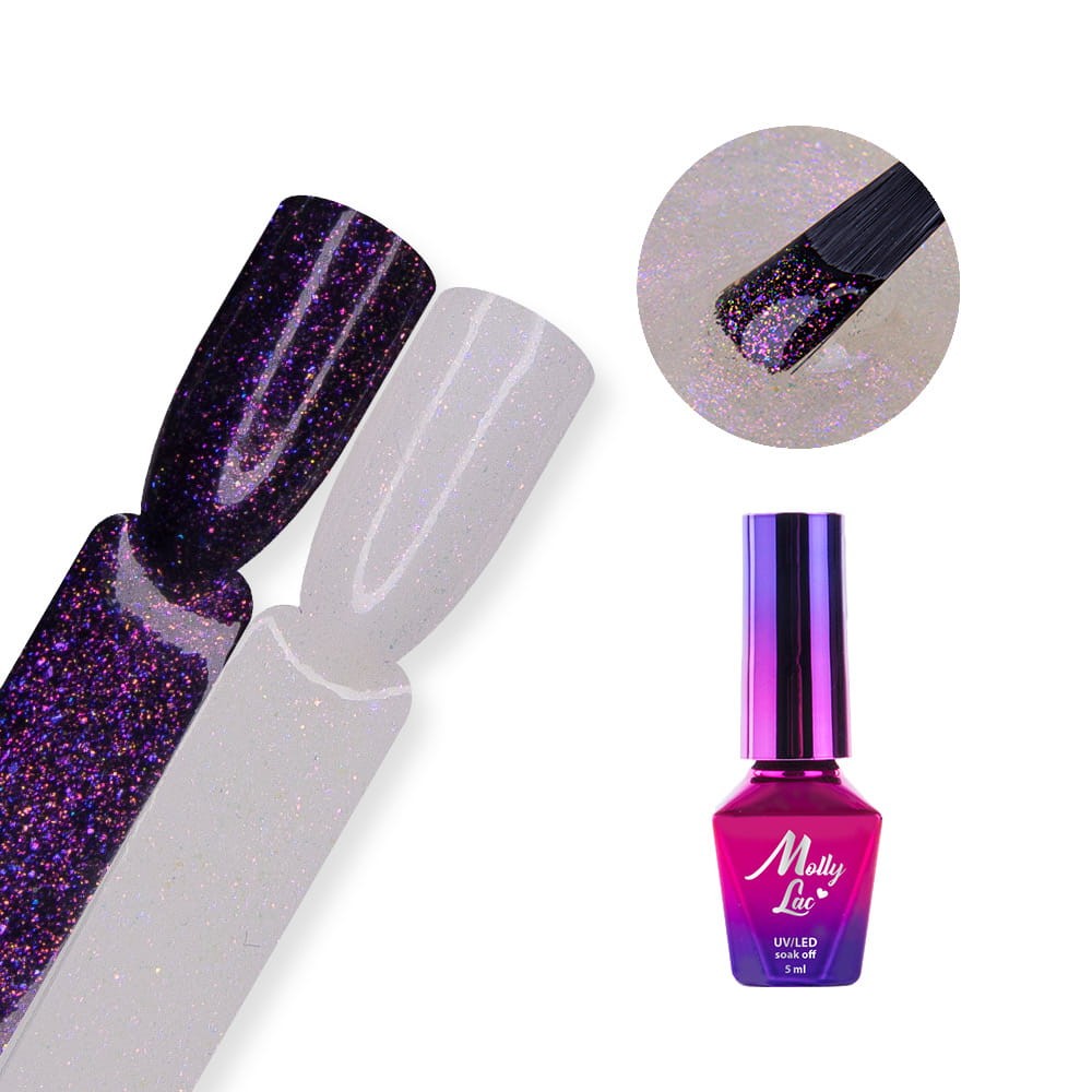 Molly Lac Top no Wipe Hollywood Violet Snow 5ml