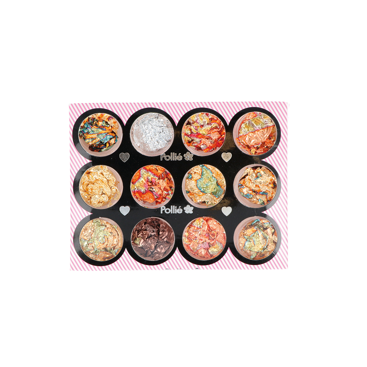 Nail Art Pan de Oro 12 Colores Pollié