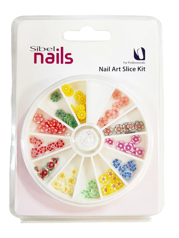 Nail Art Slice Kit Flores Sibel Nails