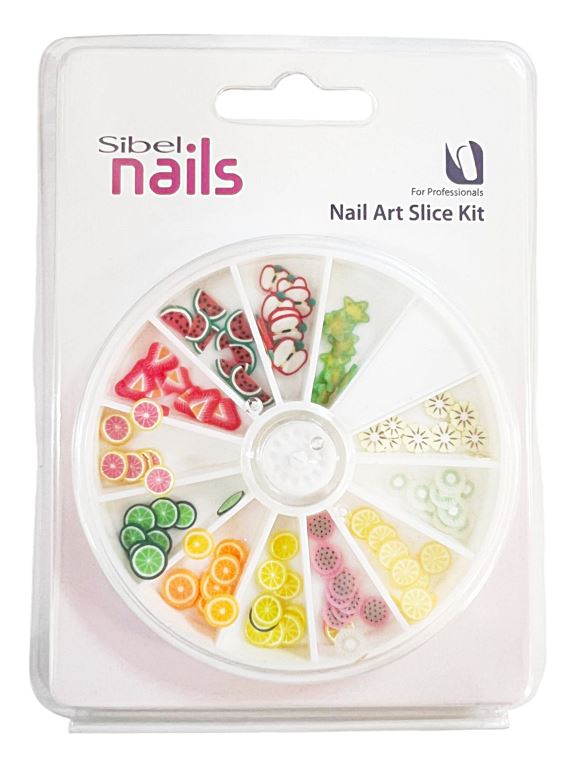 Nail Art Slice Kit Frutas Sibel Nails