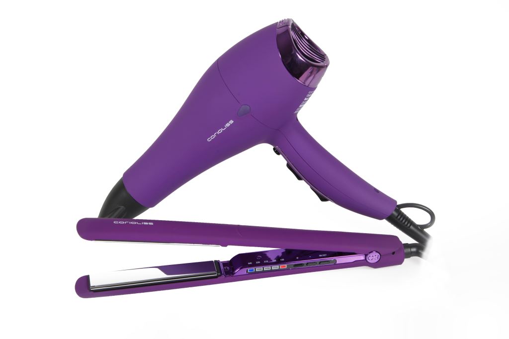 Pack Plancha C3 Purple + Secador Flow DC Corioliss