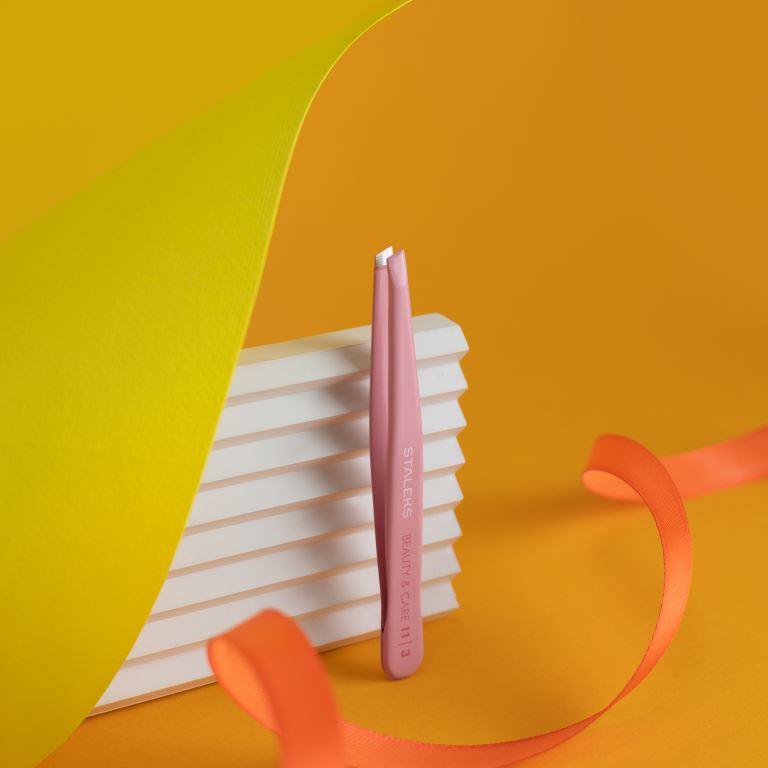 Pinza Ceja Rosa B&C 11|3 Staleks Pro