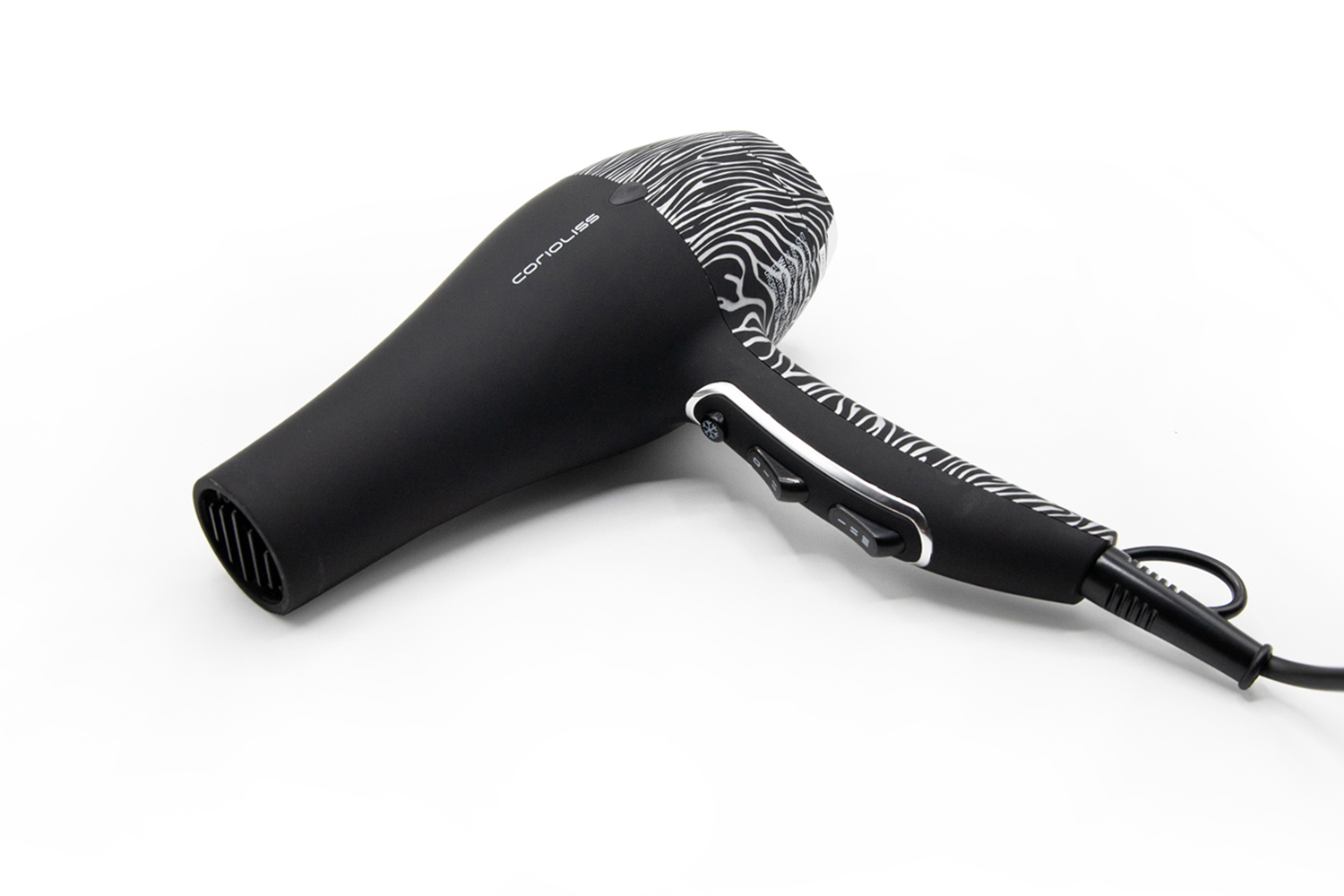 Secador Flow 2000W Black Silver Zebra Corioliss