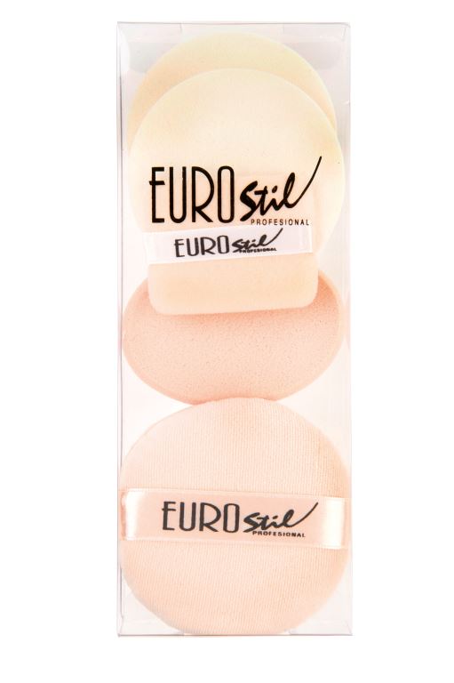 Set 3 Esponjas Maquillaje + 2 Borlas EuroStil