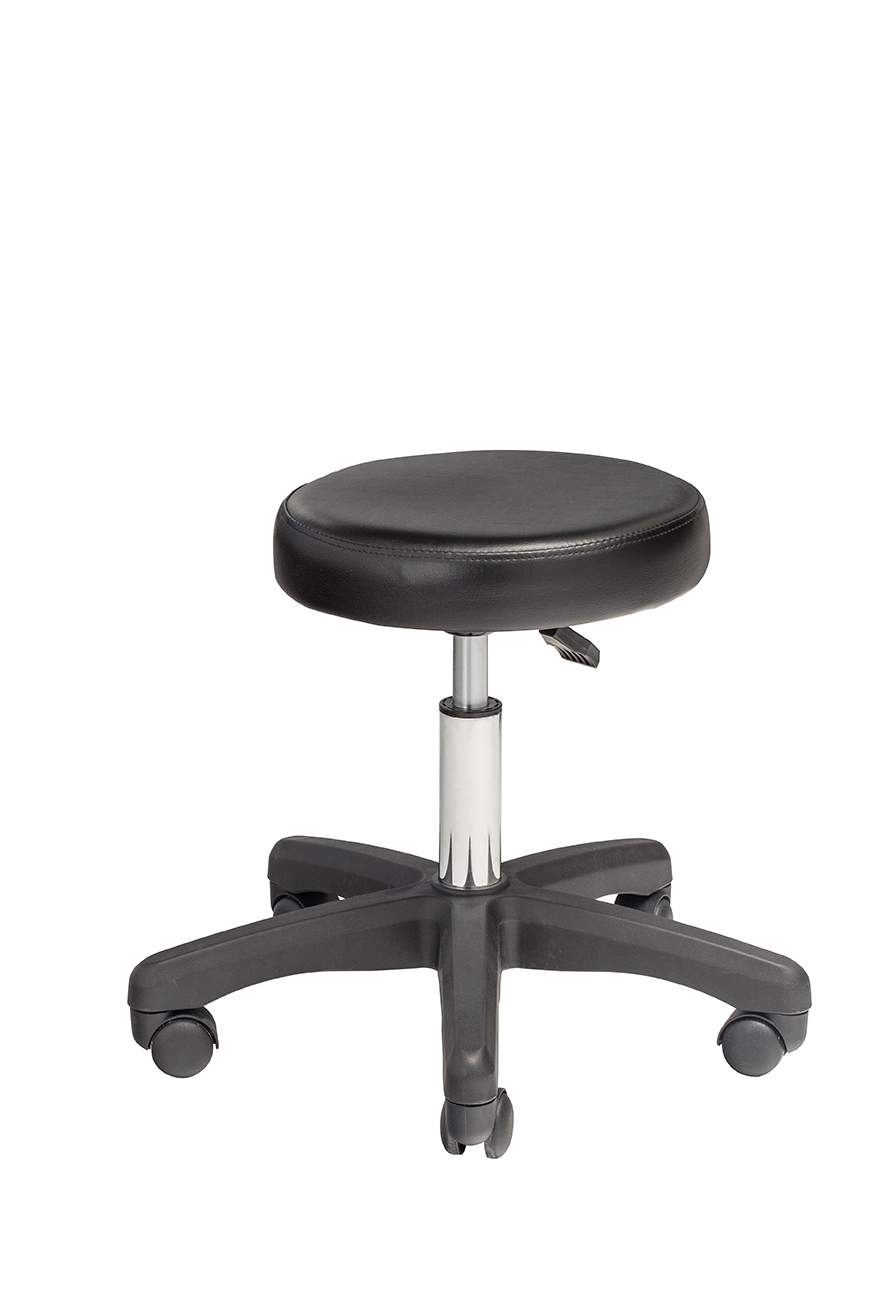 Taburete Negro Sin Respaldo Salvia