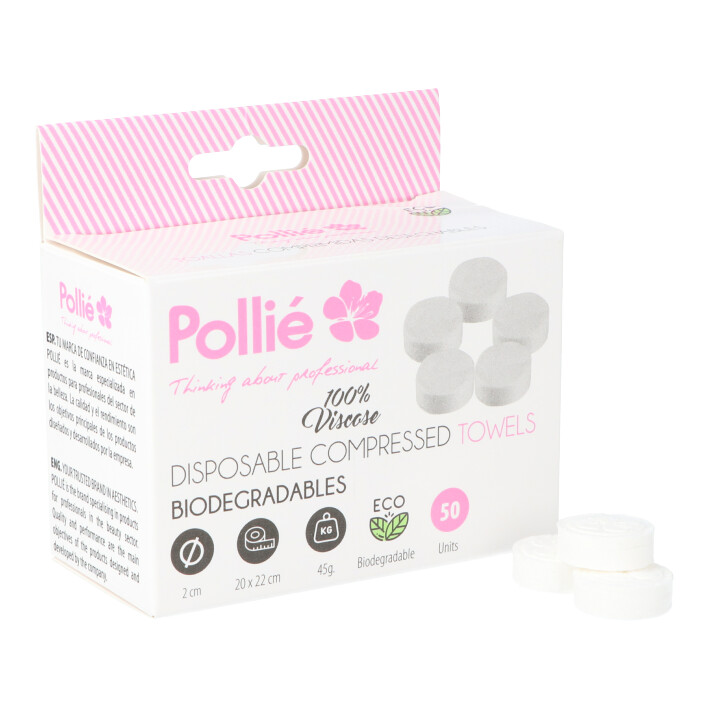 Toallas Comprimidas Desechables 50uni Pollié